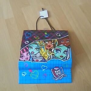 💲1⃣▶▶Monster High Doll VINTAGE  Turquoise and Burgundy DesignGIFT BAG 2011